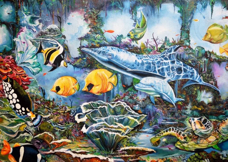 legpuzzel Underwater World - 500 stukjes puzzelplezier. from Bluebird Puzzle, Multicolour edition – box