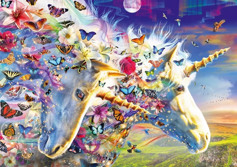legpuzzel Unicorn Dream - 1000 stukjes fantasie. de Bluebird Puzzle, édition Multicolore – boîte 1 sur 2