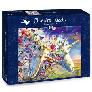 legpuzzel Unicorn Dream - 1000 stukjes fantasie. de Bluebird Puzzle, édition Multicolore – boîte 2 sur 2