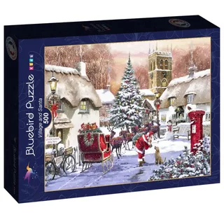 legpuzzel Village and Santa - 500 stukjes kerst. från Bluebird Puzzle, utgåva Flerfärgad – kartong 2 av 2