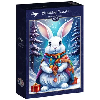 legpuzzel Winter Bunny - 500 stukjes - kleurrijk speelgoed. van Bluebird Puzzle, editie Meerkleurig – doos 2 van 2