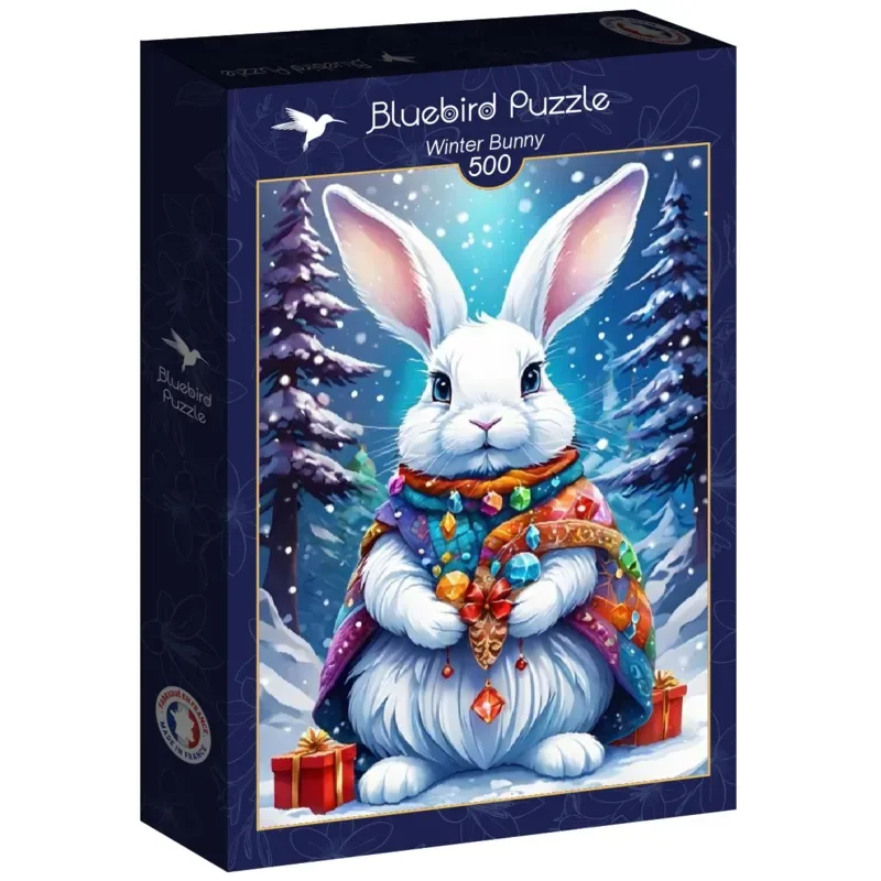 legpuzzel Winter Bunny - 500 stukjes - kleurrijk speelgoed. van Bluebird Puzzle, editie Meerkleurig – doos 2 van 2