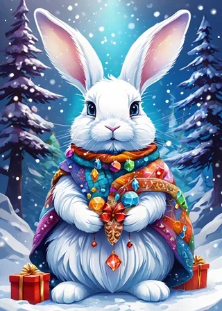 legpuzzel Winter Bunny - 500 stukjes - kleurrijk speelgoed. van Bluebird Puzzle, editie Meerkleurig – doos 1 van 2