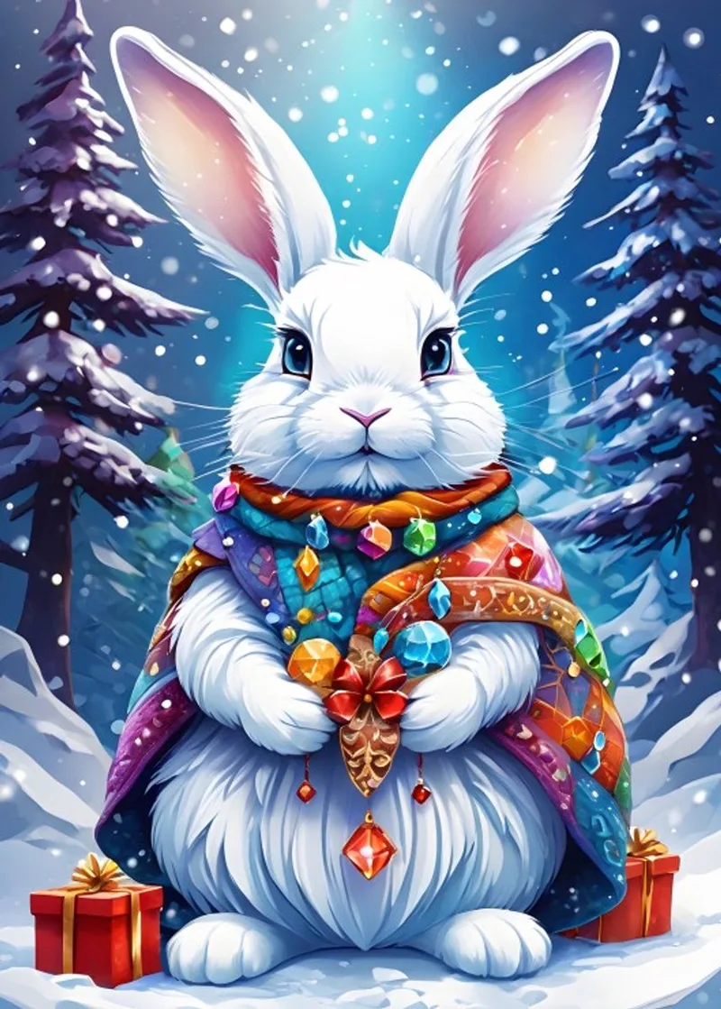 legpuzzel Winter Bunny - 500 stukjes - kleurrijk speelgoed. van Bluebird Puzzle, editie Meerkleurig – doos 1 van 2