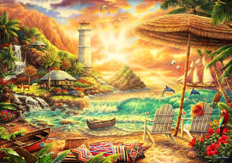 Love the Beach - legpuzzel 1000 stukjes strand. from Bluebird Puzzle, Multicolour edition – box