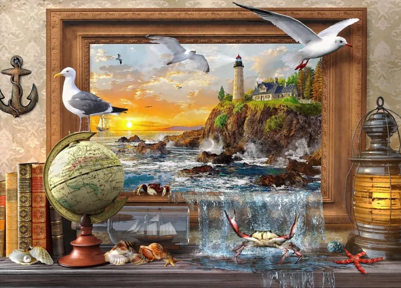 Marine to Life - legpuzzel 1500 stukjes zeedieren. fra Bluebird Puzzle, Flerfarvet-udgave – æske