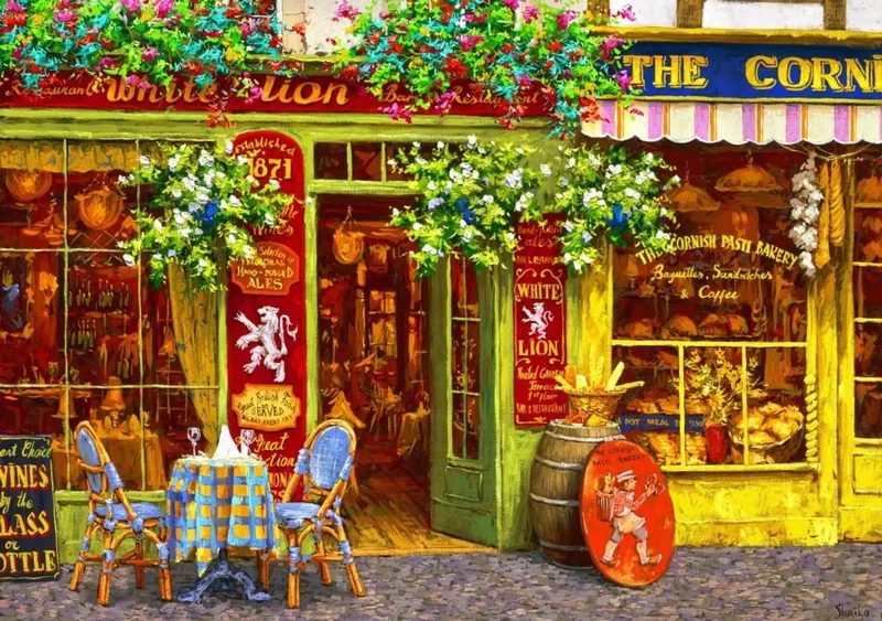 Merkloos Puzzel 1000 Stukken - Witte Leeuw, 68x48 cm fra Bluebird Puzzle – æske
