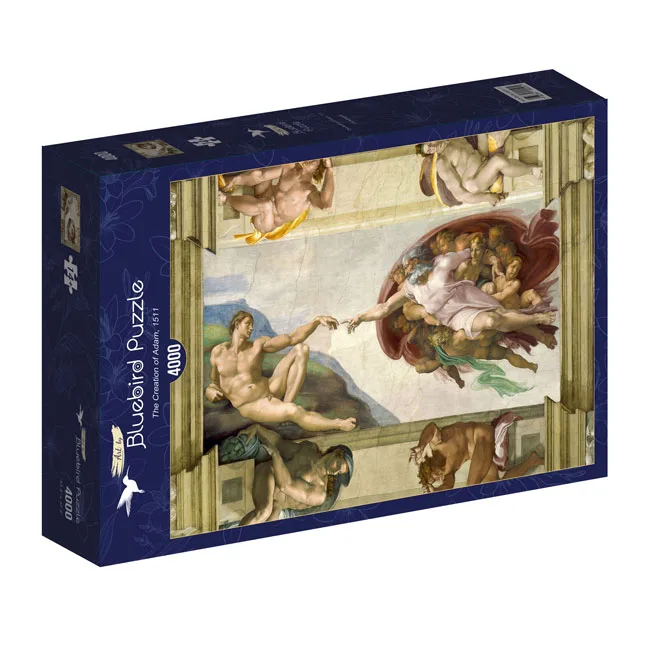 Michelangelo - The Creation of Adam, 1511 (4000) från Bluebird Puzzle – kartong