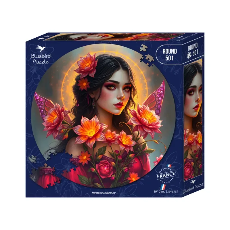 Mysterious Beauty Puzzel Rond 501 stukjes von Bluebird Puzzle, Ausgabe Mehrfarbig – Schachtel 2 von 2