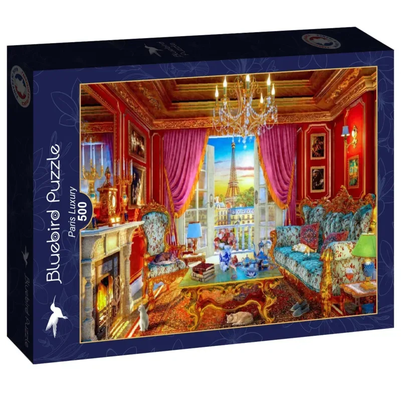 Paris Luxury Puzzel 500 stukjes van Bluebird Puzzle, editie Blauw – doos 2 van 2