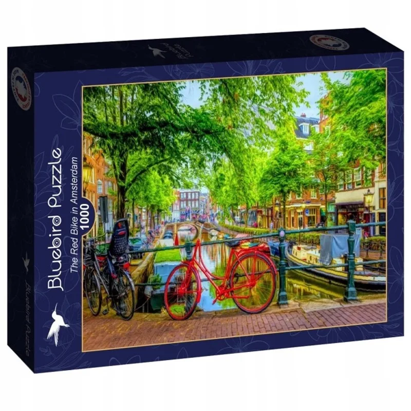 Puzzel 1000 stukjes: Fietsreed in Amsterdam van Bluebird Puzzle, editie Meerkleurig – doos