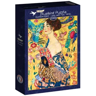 puzzel Gustave Klimt - Lady with Fan, 1918 - 2000 stukjes. from Bluebird Puzzle, Multicolour edition – box 2 of 2