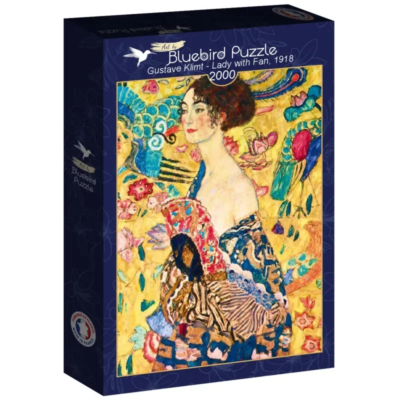 puzzel Gustave Klimt - Lady with Fan, 1918 - 2000 stukjes. from Bluebird Puzzle, Multicolour edition – box 2 of 2
