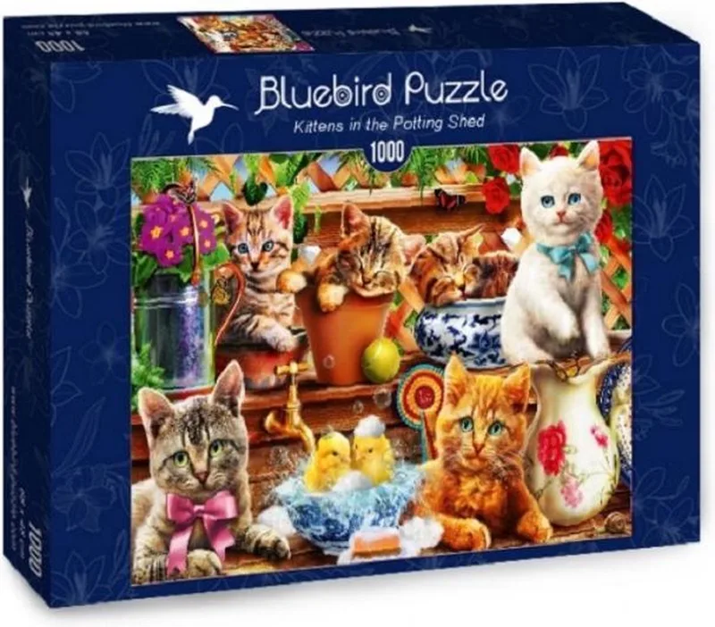 puzzel Katjes in de schuur (1000) fra Bluebird Puzzle, Multi-coloured-udgave – æske