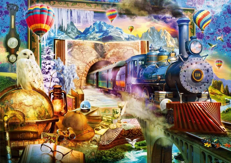 puzzel Magical Journey - 1000 stukjes. van Bluebird Puzzle, editie Meerkleurig – doos