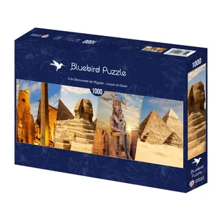 Puzzle A la Découverte de l'Egypte - Louxor et Gizeh - 1000 pièces von Bluebird Puzzle – Schachtel 2 von 2