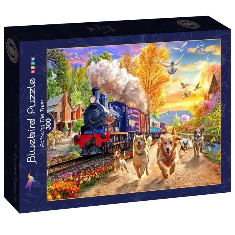 Puzzle A la Poursuite du Train - 200 à 499 pièces von Bluebird Puzzle – Schachtel 2 von 2
