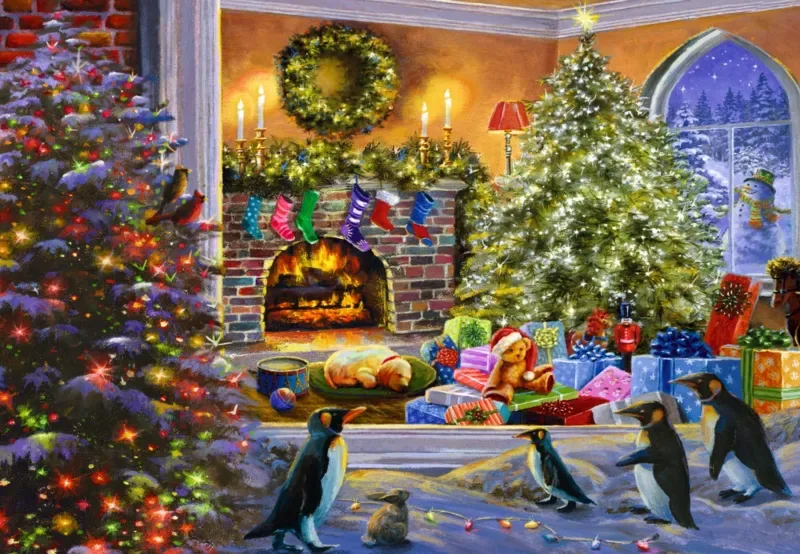 Puzzle A Magical View to Christmas - 500 à 999 pièces van Bluebird Puzzle – doos 1 van 2