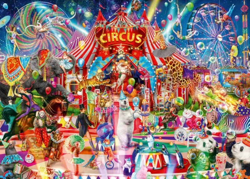 Puzzle A Night at the Circus - 500 à 999 pièces de Bluebird Puzzle – boîte