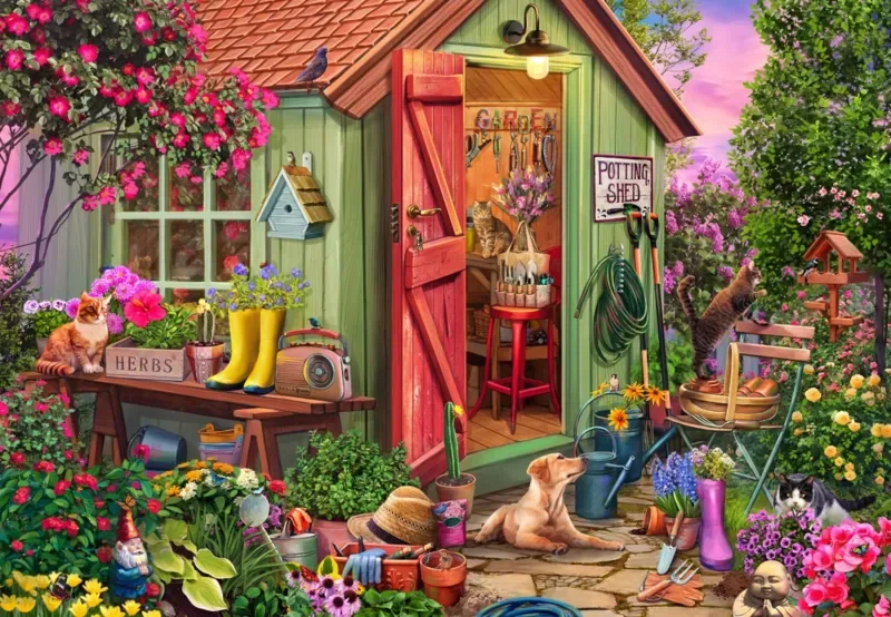 Puzzle Abri de Jardin - 1000 pièces de Bluebird Puzzle – boîte