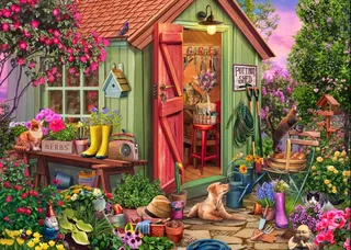 Puzzle Abri de Jardin - 500 à 999 pièces from Bluebird Puzzle – box 1 of 2