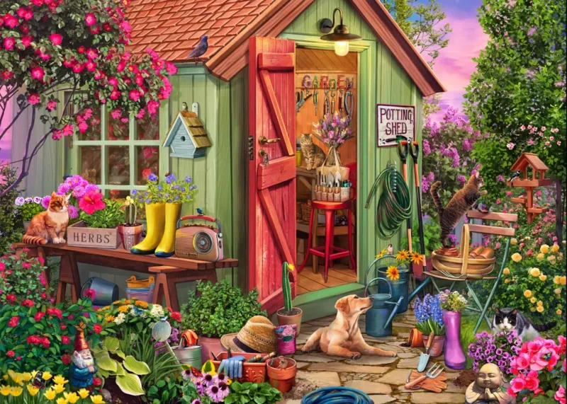 Puzzle Abri de Jardin - 500 à 999 pièces from Bluebird Puzzle – box 1 of 2