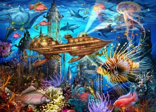 Puzzle Aqua City - 500 à 999 pièces from Bluebird Puzzle – box 1 of 2