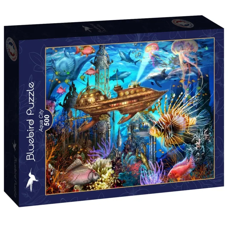 Puzzle Aqua City - 500 à 999 pièces from Bluebird Puzzle – box 2 of 2