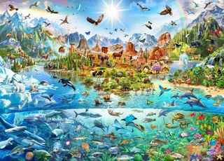 Puzzle Beauté Américaine - 1500 pièces van Bluebird Puzzle – doos 1 van 2