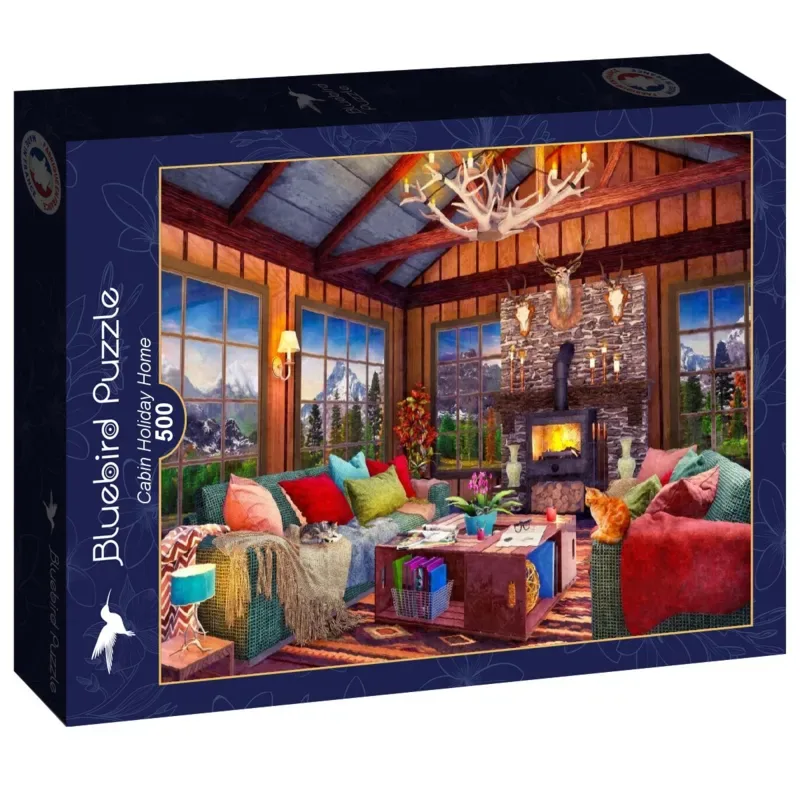 Puzzle Cabin Holiday Home - 500 à 999 pièces van Bluebird Puzzle – doos 2 van 2