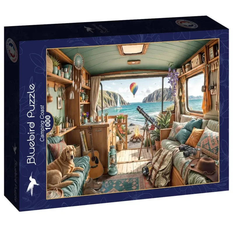 Puzzle Camping Coast - 1000 pièces van Bluebird Puzzle – doos 2 van 2