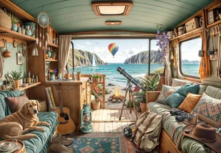 Puzzle Camping Coast - 1000 pièces van Bluebird Puzzle – doos 1 van 2