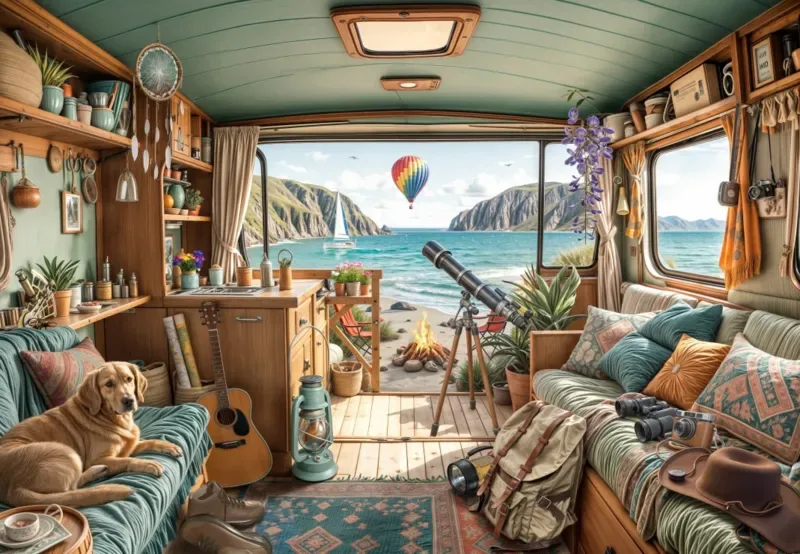 Puzzle Camping Coast - 1000 pièces van Bluebird Puzzle – doos 1 van 2