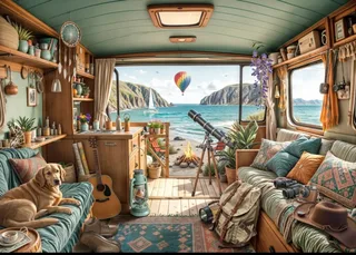 Puzzle Camping de la Côte - 500 à 999 pièces from Bluebird Puzzle – box 1 of 2