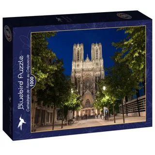 Puzzle Cathédrale de Reims au Crépuscule - 1000 pièces de Bluebird Puzzle – boîte 2 sur 2