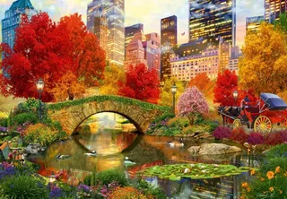 Puzzle Central Park NYC - 1000 pièces van Bluebird Puzzle – doos 1 van 2