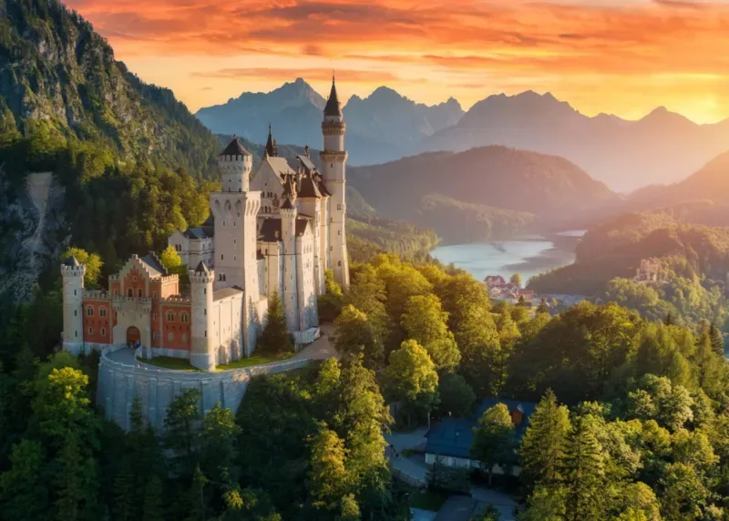 Puzzle Château de Neuschwanstein - 500 à 999 pièces from Bluebird Puzzle – box 1 of 2