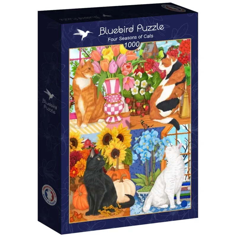 Puzzle Chats des Quatre Saisons - 1000 pièces from Bluebird Puzzle – box 2 of 2