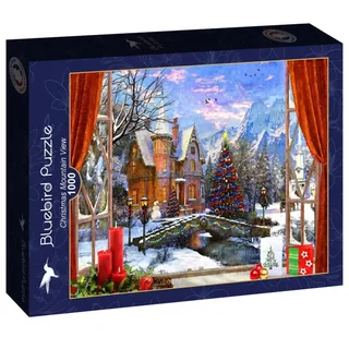 Puzzle Christmas Mountain View - 1000 pièces van Bluebird Puzzle – doos 2 van 2