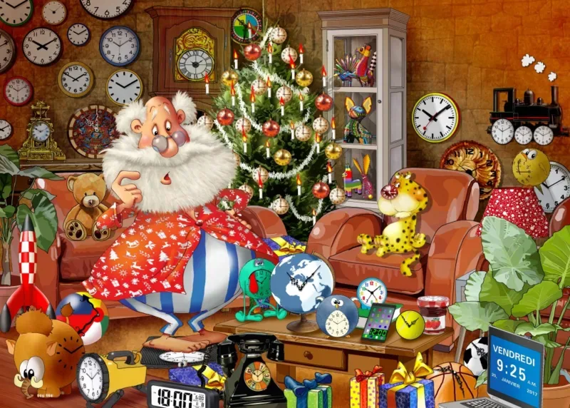 Puzzle Christmas Time! - 26 à 50 pièces de Bluebird Puzzle – boîte