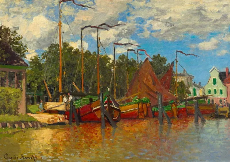 Puzzle Claude Monet - Boats at Zaandam, 1871 - 1000 Teile von Bluebird Puzzle – Schachtel