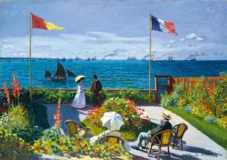 Puzzle Claude Monet - Garden at Sainte-Adresse, 1867 - 1000 pièces de Bluebird Puzzle – boîte 1 sur 2