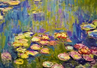 Puzzle Claude Monet - Nymphéas - 1000 pièces van Bluebird Puzzle – doos 1 van 2
