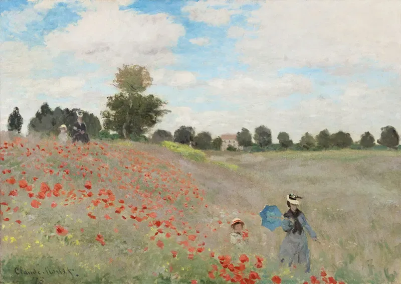 Puzzle Claude Monet - Poppy Field, 1873 - 1000 pièces de Bluebird Puzzle – boîte
