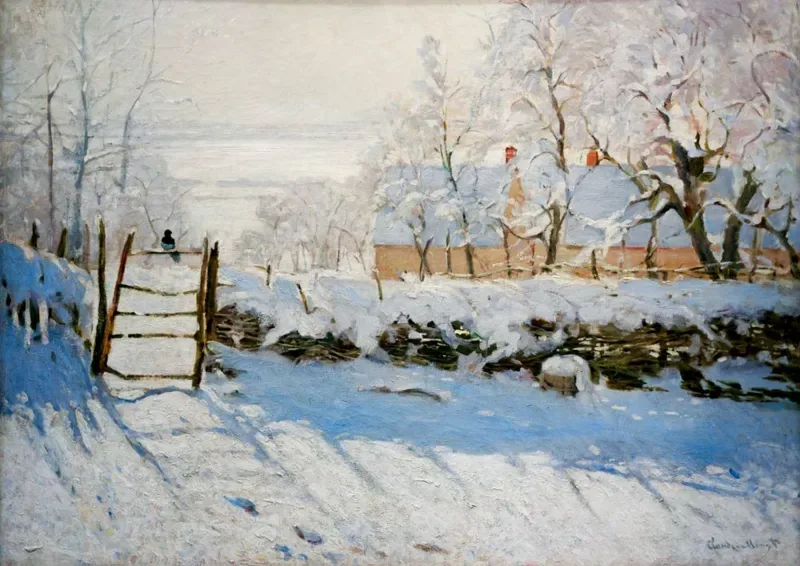 Puzzle Claude Monet - The Magpie, 1869 - 1000 pièces von Bluebird Puzzle – Schachtel