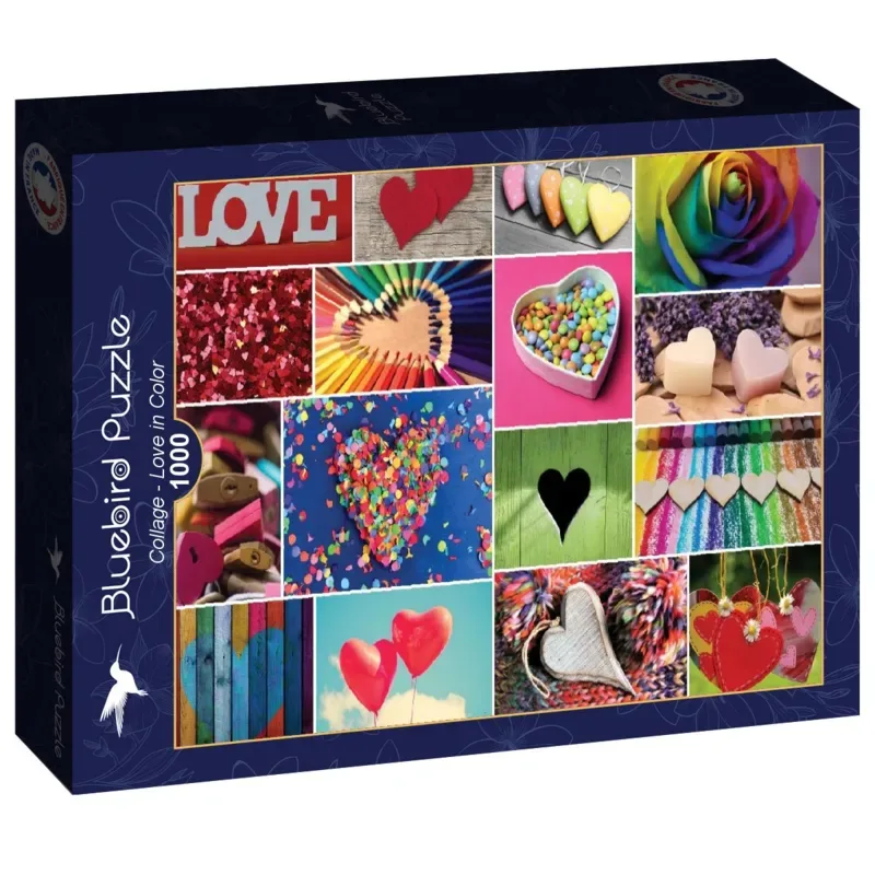 Puzzle Collage - Love in Color - 1000 pièces de Bluebird Puzzle – boîte 2 sur 2