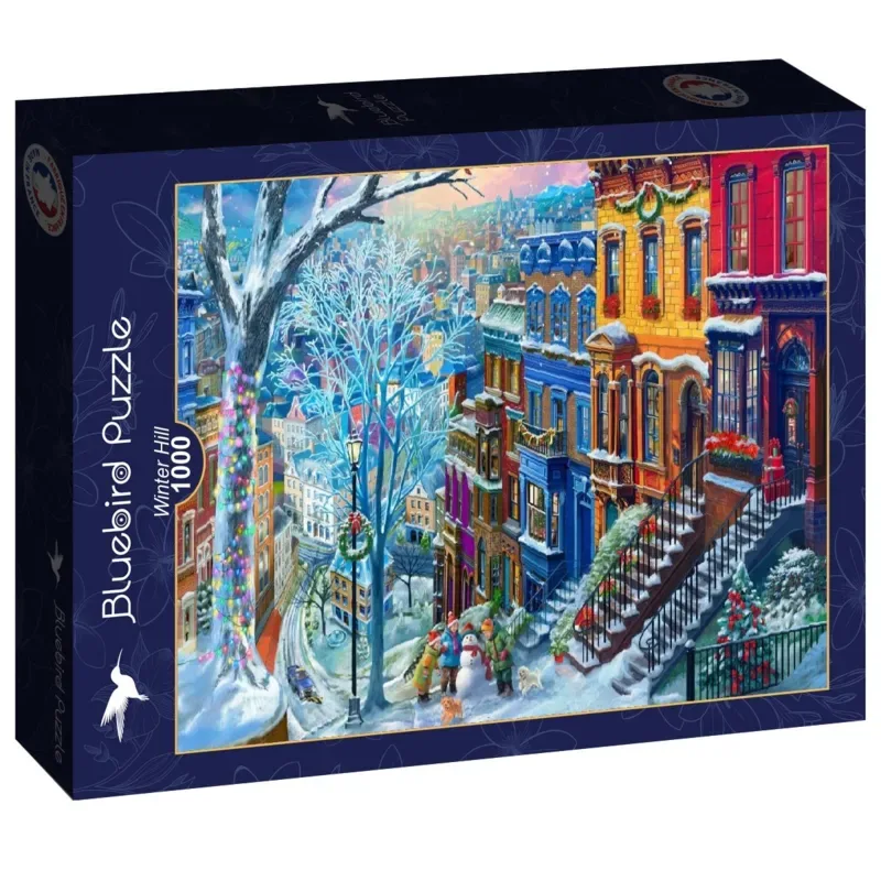Puzzle Colline d'Hiver - 1000 pièces von Bluebird Puzzle – Schachtel 2 von 2