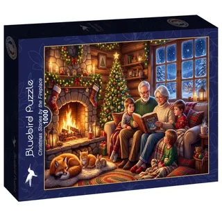 Puzzle Contes de Noël au Coin du Feu - 1000 pièces van Bluebird Puzzle – doos 2 van 2