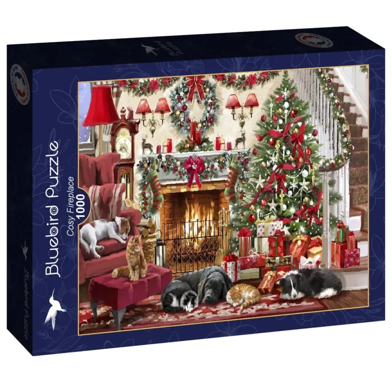 Puzzle Cosy Fireplace - 1000 pièces from Bluebird Puzzle – box 2 of 2
