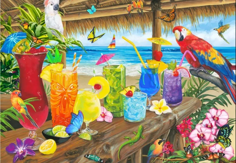 Puzzle Couleurs Tropicales - 1000 pièces de Bluebird Puzzle – boîte